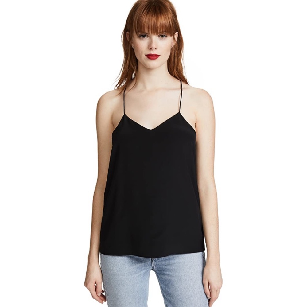 TIBI Classic Racerback Tank